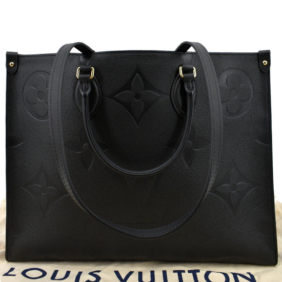 Onthego leather tote Louis Vuitton Grey in Leather - 25672441