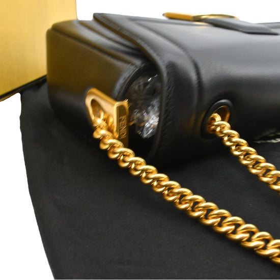 Fendi Lambskin Bi Color Baguette Mini Chain Bag (SHF-23605) – LuxeDH