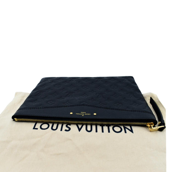 Louis Vuitton Monogram Empreinte Daily Pouch M62937 Women's Clutch Bag  Black LV