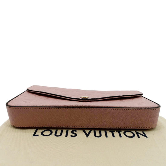 LOUIS VUITTON Empreinte Pochette Felicie Chain Wallet Rose Poudre 1183677