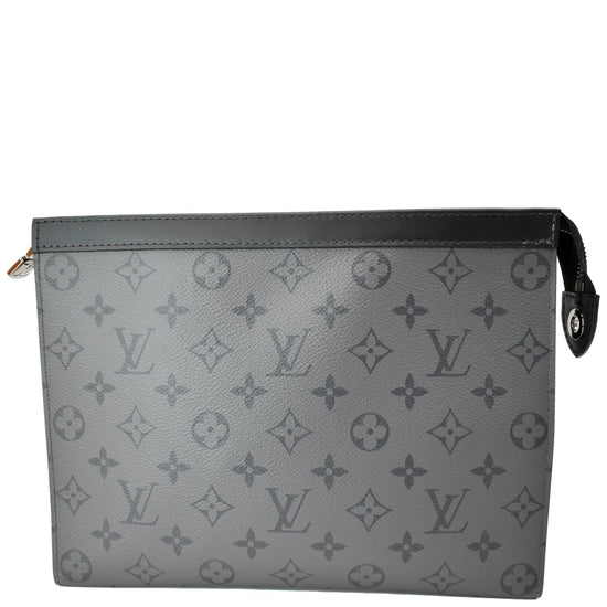 LOUIS VUITTON Voyage MM Monogram Eclipse Pochette Bag Black