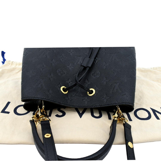 LOUIS VUITTON M45497 NeoNoe MM Monogram Empreinte Leather Shoulder Bag Black