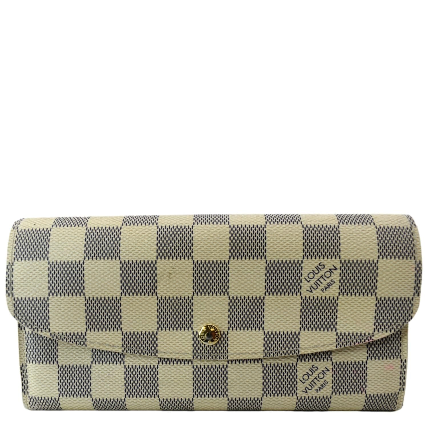 lv wallet damier azur