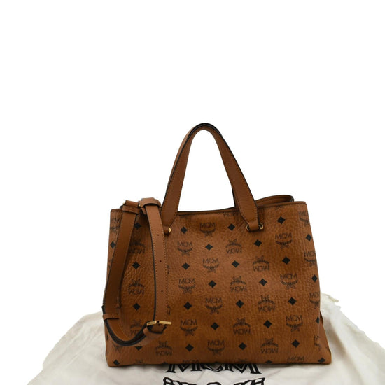 Large München Tote in Visetos Cognac