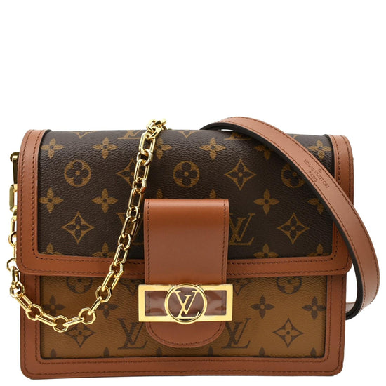 Louis Vuitton Bumbag Dauphine Monogram Reverse Brown in Canvas with  Gold-tone - US