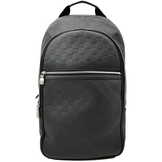 Louis Vuitton Black Damier Infini Leather Michael Backpack at 1stDibs