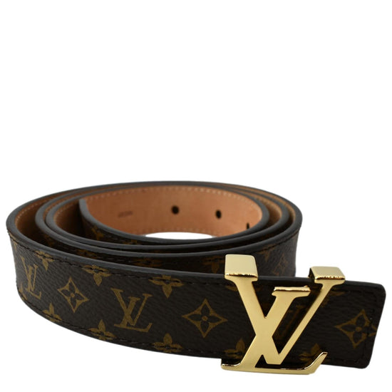 Louis Vuitton Mini Monogram Belt 25 mm, Brown, 85