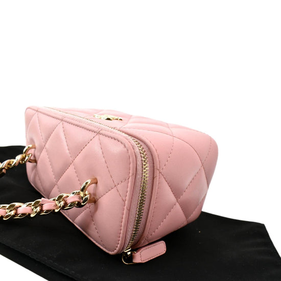 Vanity leather handbag Chanel Pink in Leather - 35040115