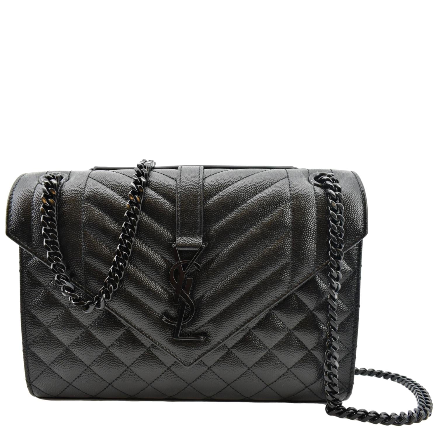 Yves Saint Laurent Medium Envelope Shoulder Bag - Black
