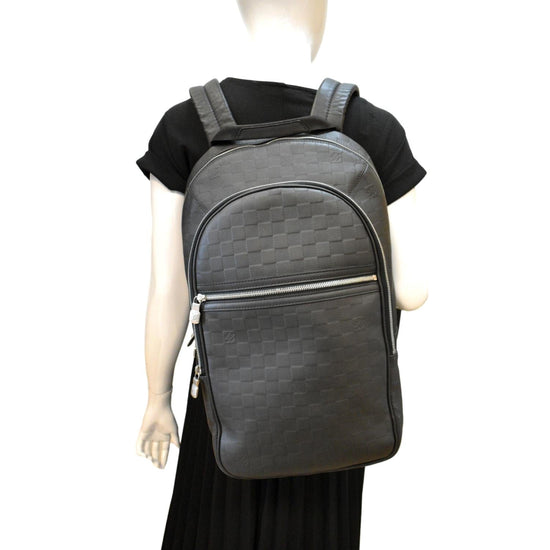 Louis Vuitton // Black Leather Michael Damier Infini Backpack – VSP  Consignment