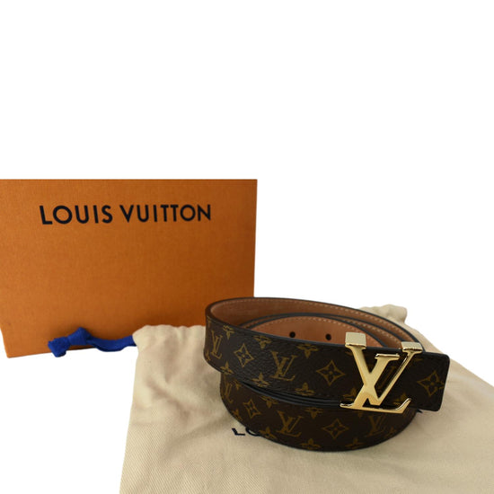 Louis Vuitton Mini Runway Belt Grey and Silver Leather 12al529