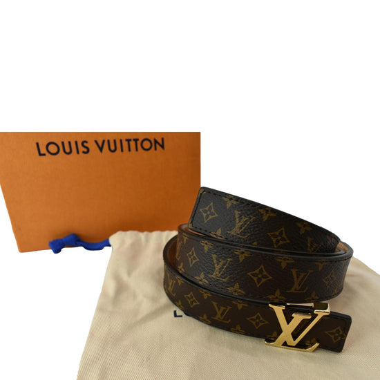 Louis Vuitton Mini Runway Belt Grey and Silver Leather 12al529