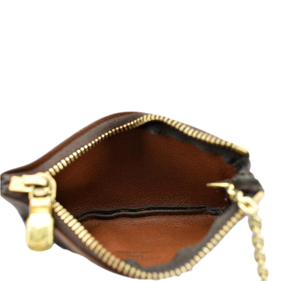 Key pouch leather small bag Louis Vuitton Brown in Leather - 29542147