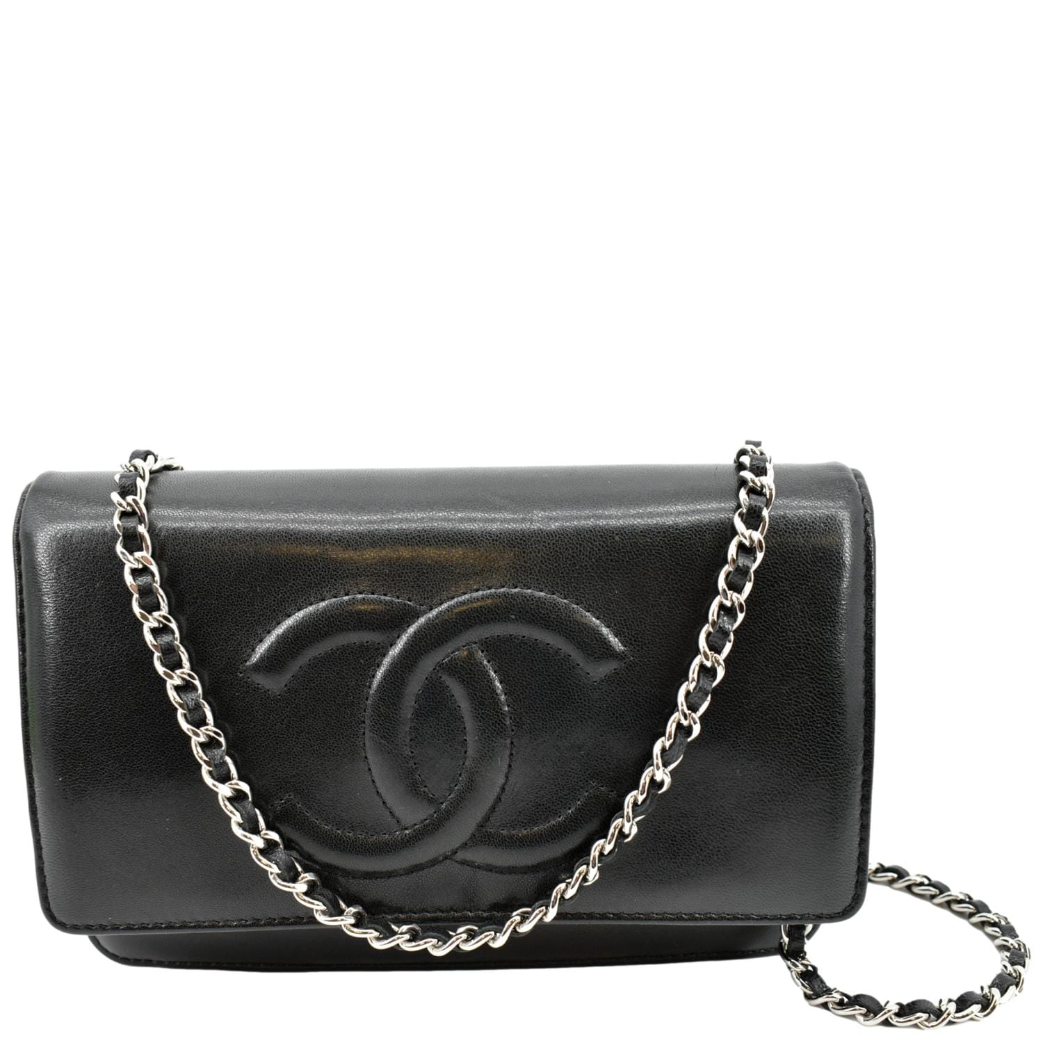 Chanel Timeless Wallet On Chain Patent Black