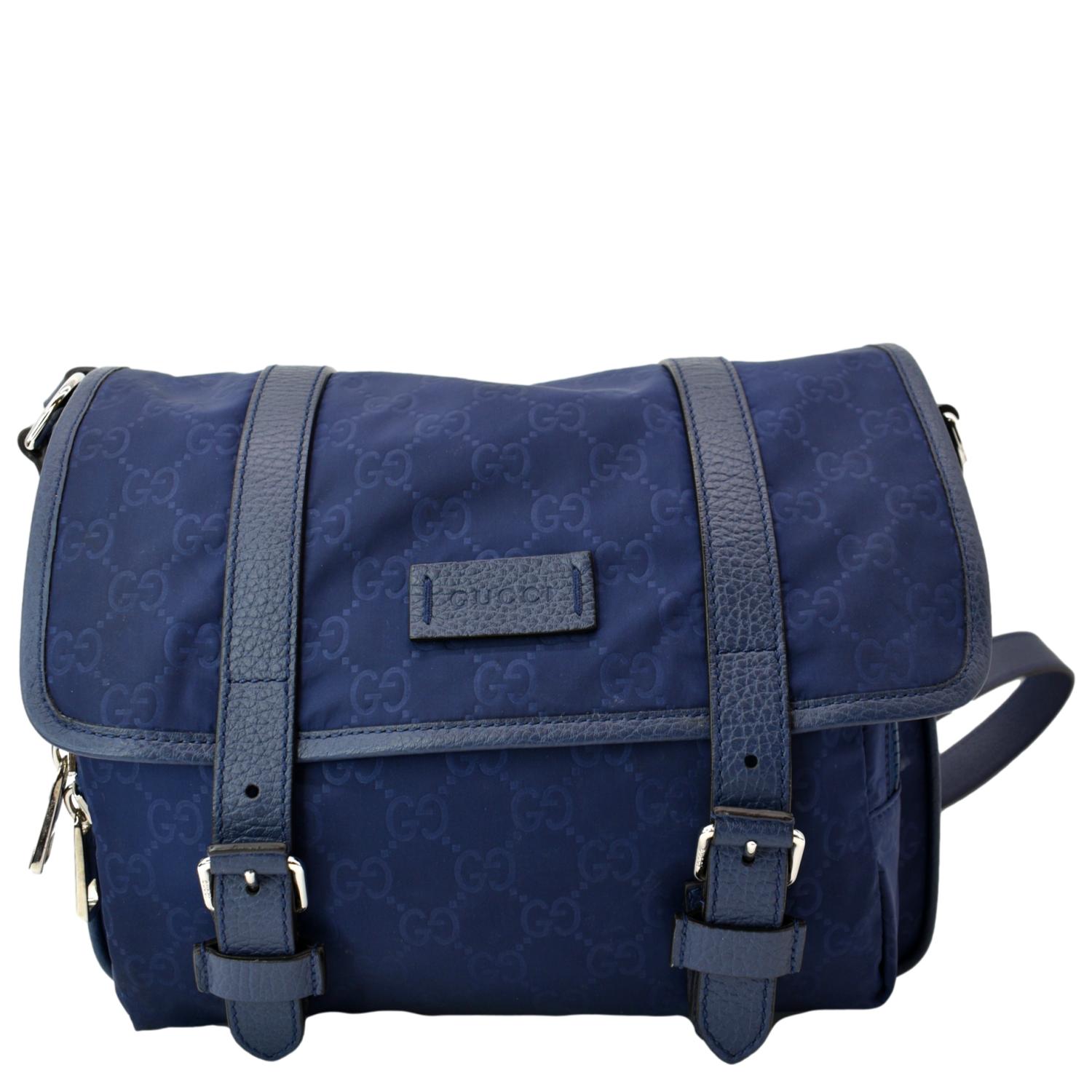 LOUIS VUITTON men's navy monogram nylon messenger laptop bag