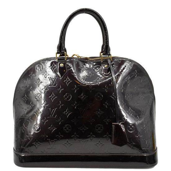 Louis Vuitton Black Monogram Vernis Alma GM Bag – JDEX Styles