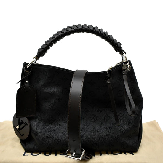 Louis Vuitton Mahina Beaubourg Hobo mm, Black, One Size