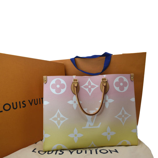 AUTH LOUIS VUITTON GM ONTHEGO BY THE POOL LTD COLLECTION IN SUMMER Light  Pink!