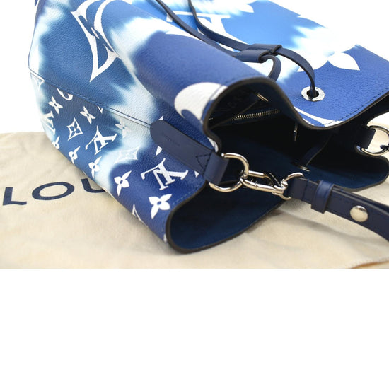 LOUIS VUITTON Escale Neonoe mm Blue Tie-Dye Monogram Bag