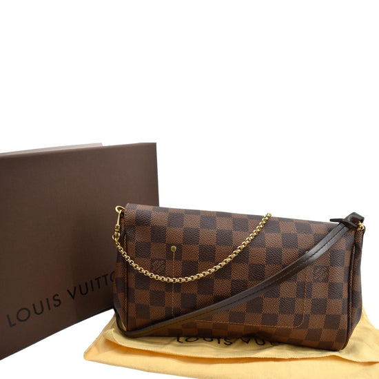 Louis Vuitton Favorite PM Damier Ebene Clutch Crossbody(SD2114) - Reetzy
