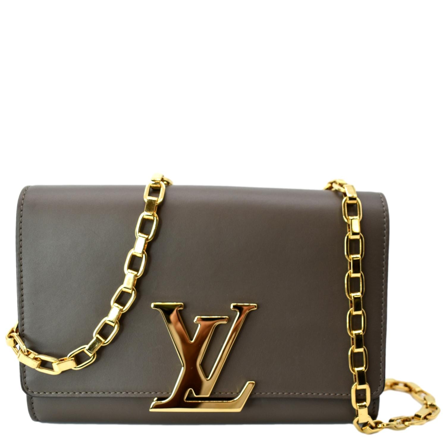 Louis Vuitton Brown Chain Louise Handbag (RZX) 144030000817 KS/DU