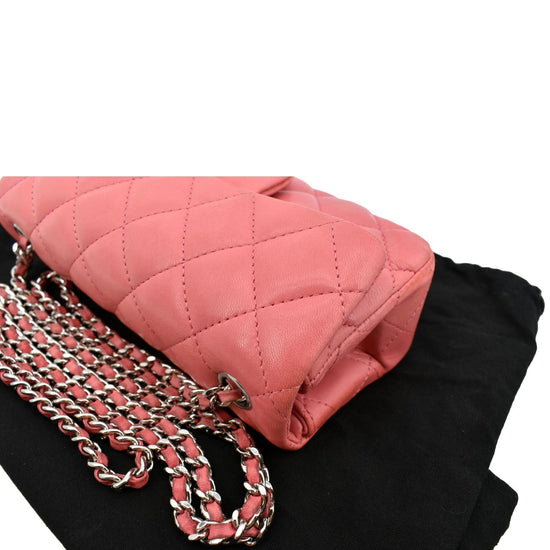 Chanel Pink Caviar Mini Square Flap Bag 17 76897