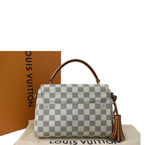 Louis Vuitton White Damier Azur Croisette Leather Cloth ref.1032997 - Joli  Closet