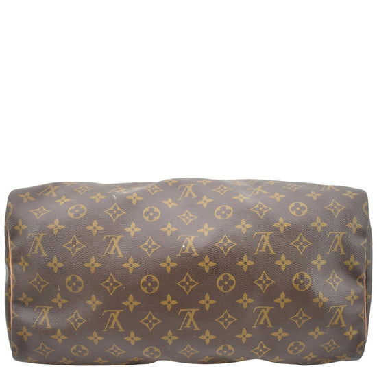 Louis Vuitton Vintage Canvas Brown Monogram Speedy 40 Bag Satchel Cloth  ref.858700 - Joli Closet