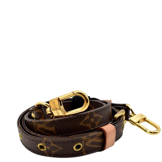 Louis Vuitton Leather Shoulder Strap for Bag Brown 119cm