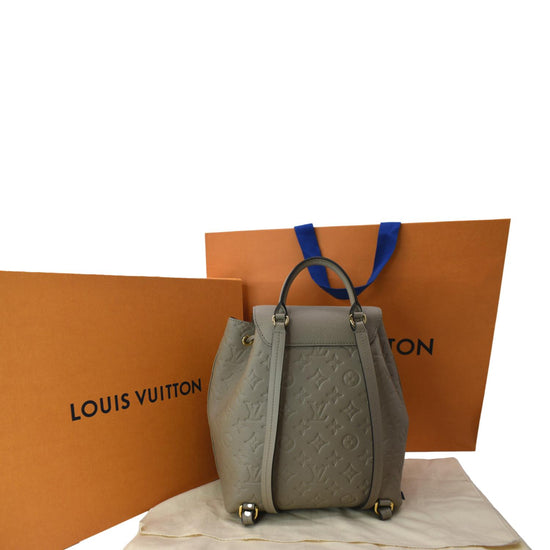 Montsouris leather backpack Louis Vuitton Beige in Leather - 36205743