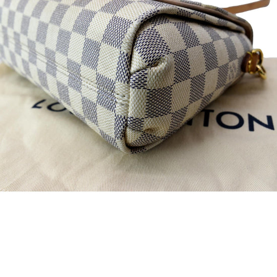 White Louis Vuitton Damier Azur Croisette Satchel – Designer Revival