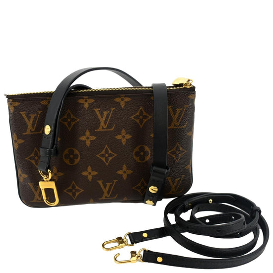 Printed Louis Vuitton dual zipper bags