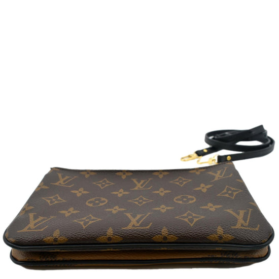 Louis Vuitton Monogram Giant Reverse Canvas Double Zip Pochette Bag -  Yoogi's Closet