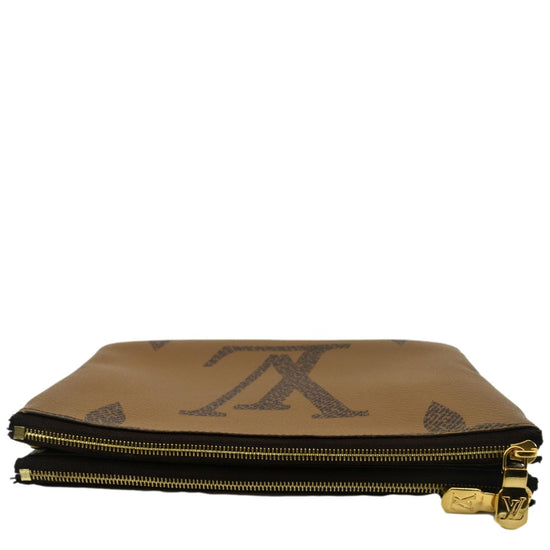 LOUIS VUITTON Reverse Monogram Giant Double Zip Pochette 1253704