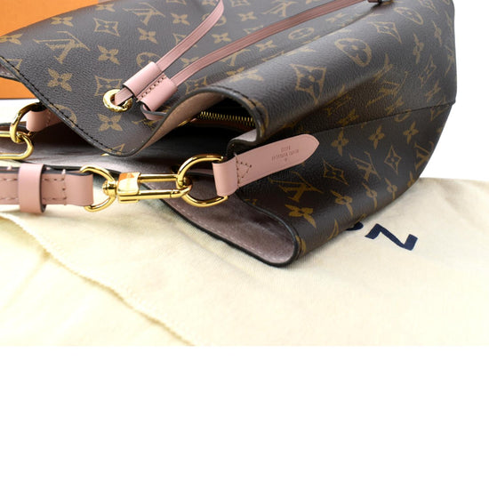 LOUIS VUITTON Neonoe Monogram Canvas Shoulder Bag Rose Ballerine