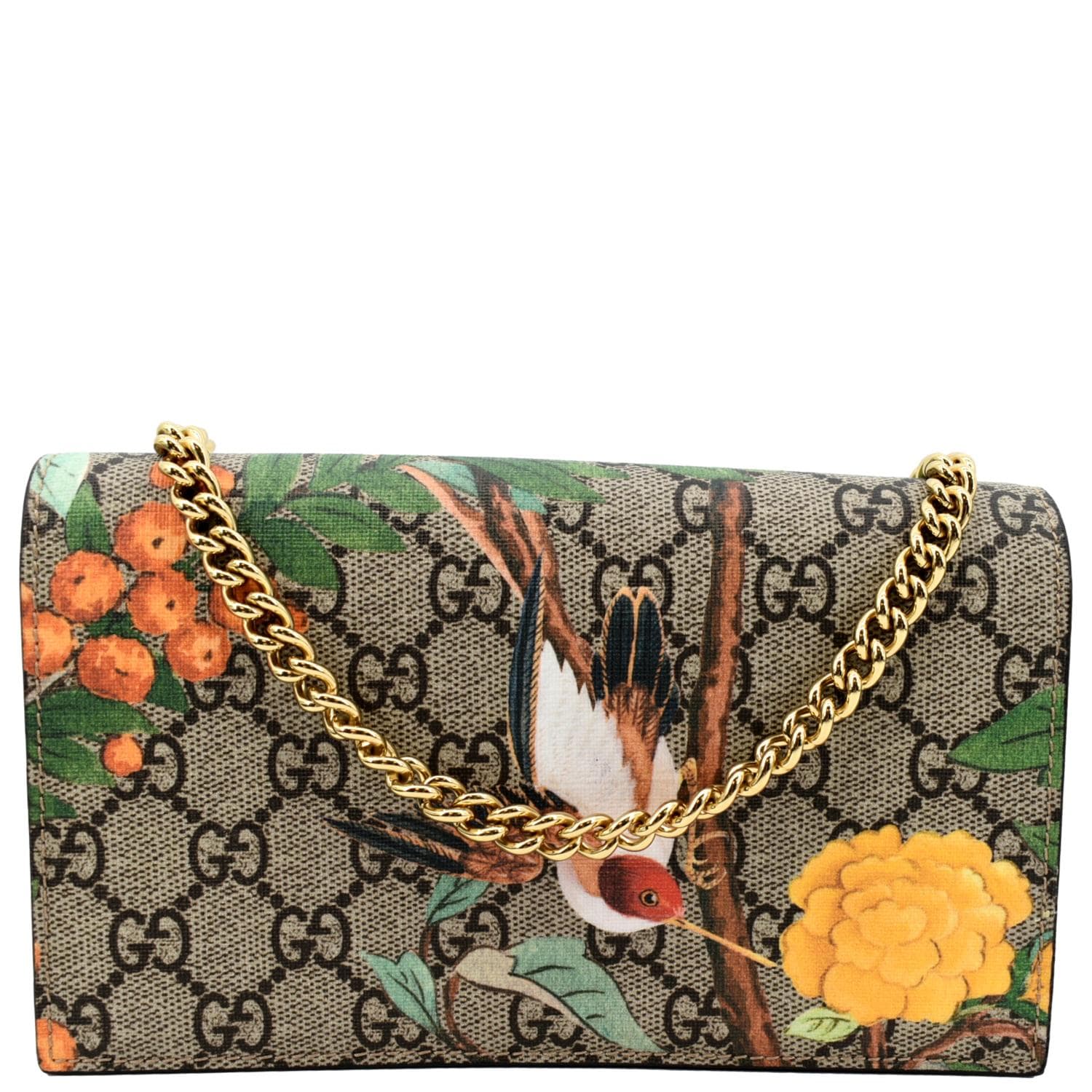Gucci GG Supreme Tian Wallet On Chain Bag, Gucci Handbags