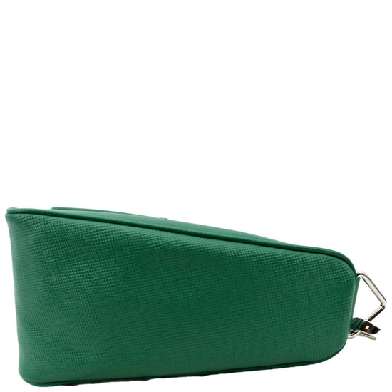 Prada - Women's Emblème Saffiano Shoulder Bag - Green - Synthetic