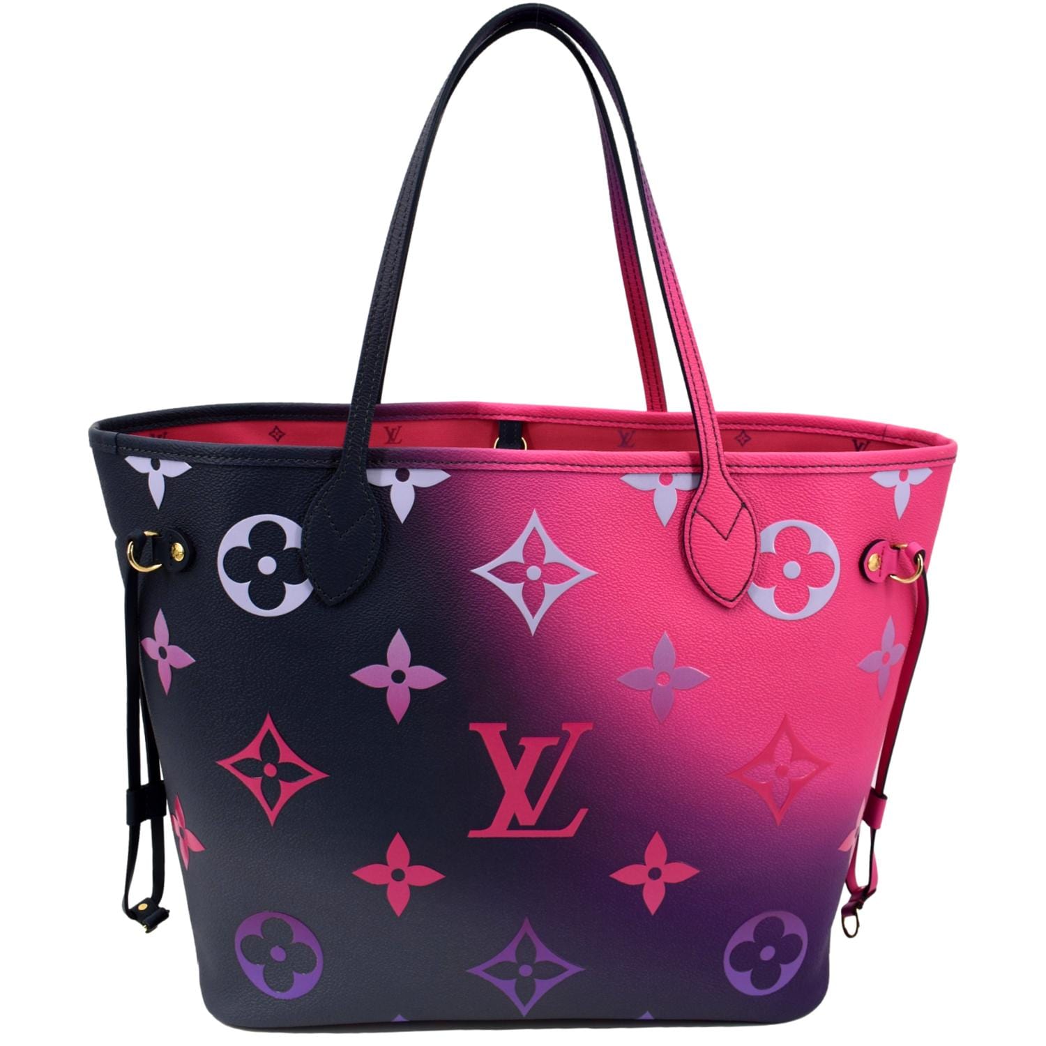 Louis Vuitton Neverfull MM Midnight Fuchsia in Coated Canvas with Gold-tone  - US