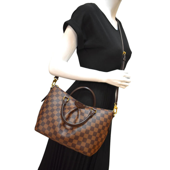 Louis Vuitton Tote Siena Damier Ebene With Accessories PM Brown in  Canvas/Leather with Gold-tone - US