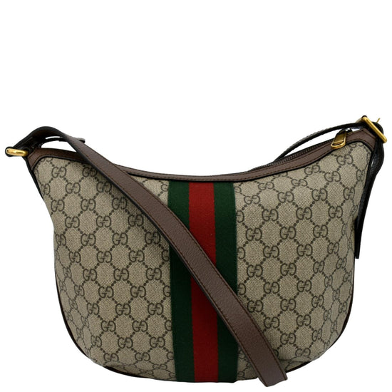 Ophidia GG shoulder bag in grey and black Supreme  GUCCI US