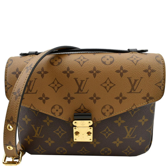 Louis Vuitton Brown Monogram Reverse Pochette Metis Cloth ref.961656 - Joli  Closet