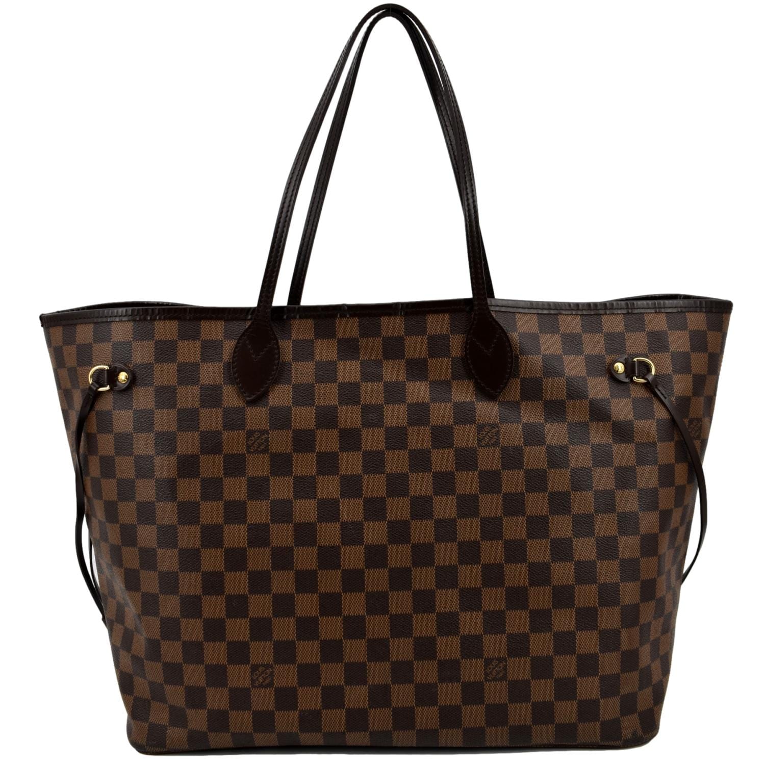 Louis Vuitton Neverfull GM Damier Ebene Tote Shoulder Bag Brown