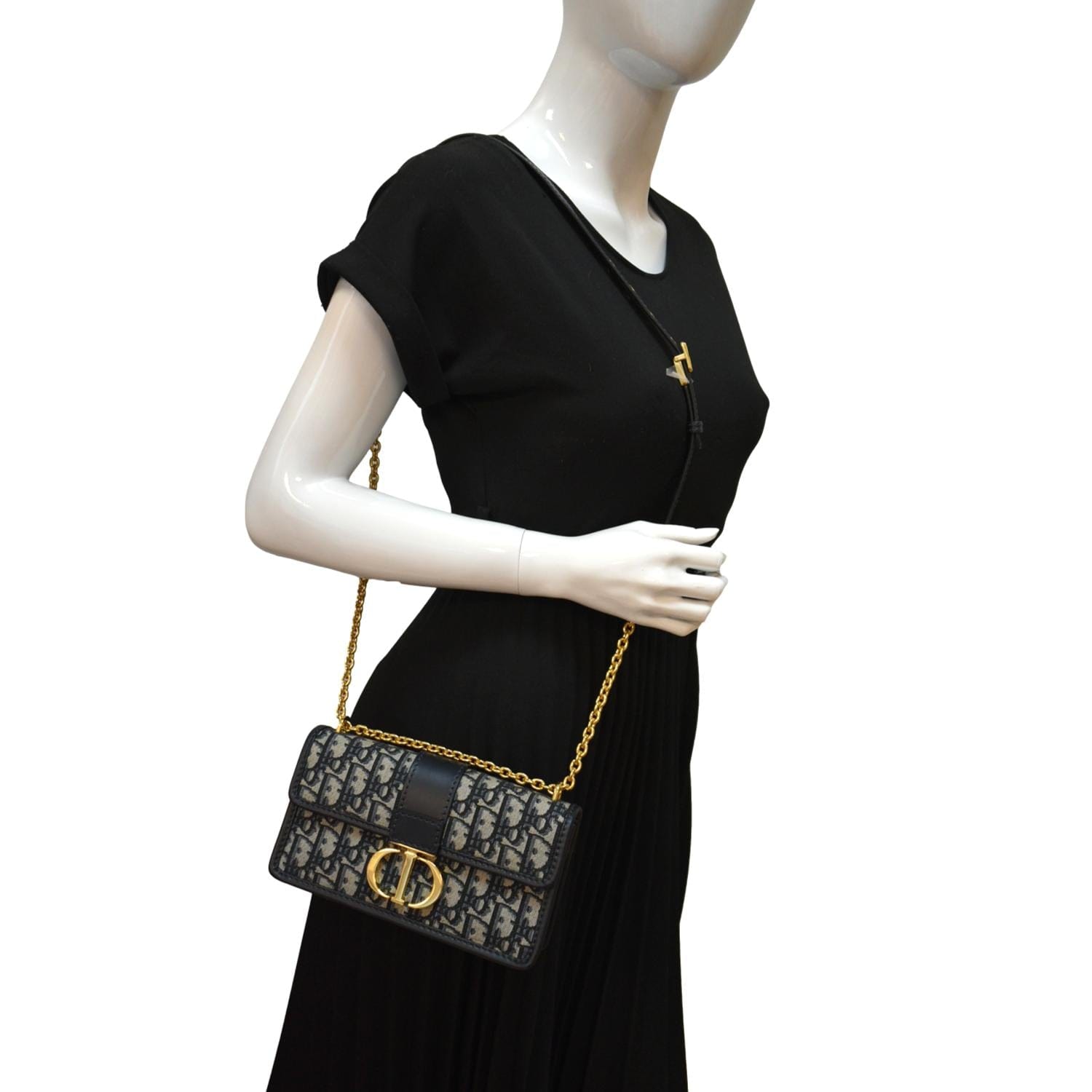 Dior Miss Dior Crossbody Mini Bag Black Lambskin  ＬＯＶＥＬＯＴＳＬＵＸＵＲＹ