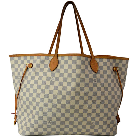 Louis Vuitton Damier Azur Neverfull GM - White Totes, Handbags - LOU720799