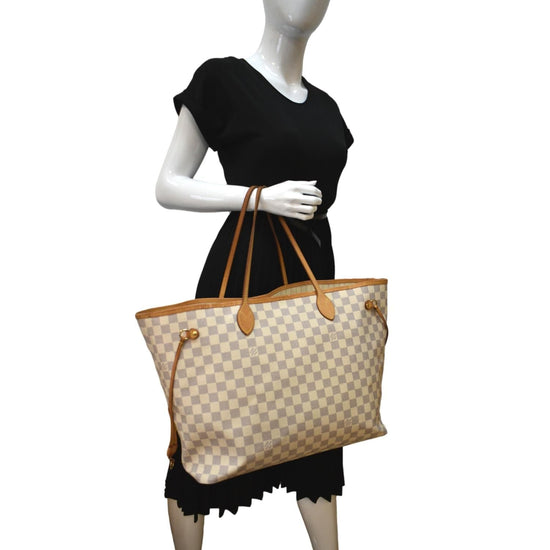 Louis Vuitton Damier Azur Neverfull GM - White Totes, Handbags - LOU795380