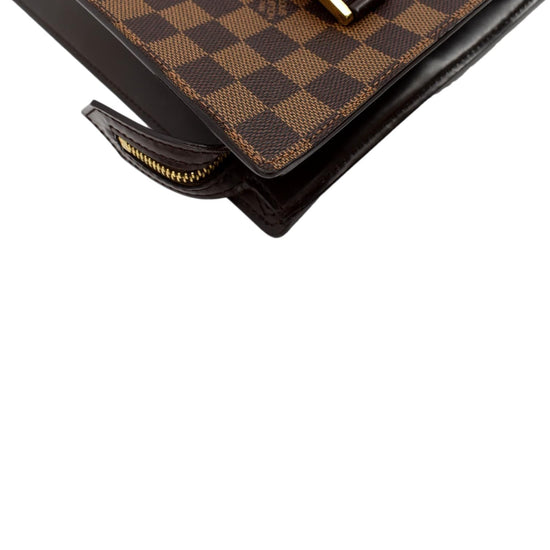 LOUIS VUITTON Damier Ebene Sac Plat PM 1195025