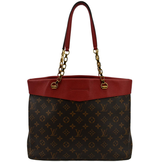 LOUIS VUITTON Monogram Pallas Shopper Black 1212842