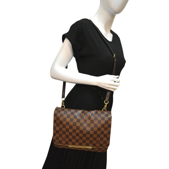 Louis Vuitton Hoxton PM Damier Shoulder Bag Women's Brown Crossbody N41257
