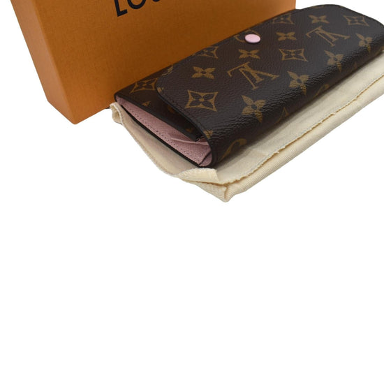 Louis Vuitton Wallet Emilie Monogram Brown/Rose Ballerine