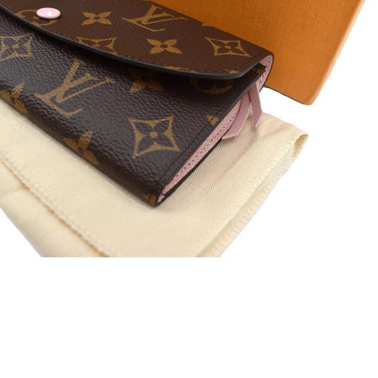 LV Monogram Emilie Wallet Rose Ballerine - Reetzy